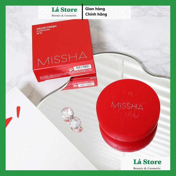 Phấn Nước Missha Đỏ Velvet Finish Cushion Mỏng Mịn, Che Phủ Cực Tốt