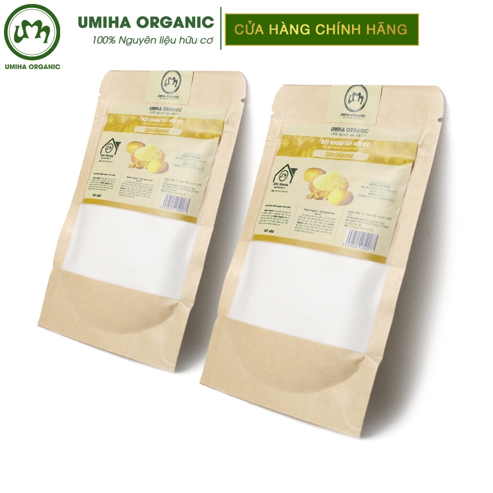 Bột Khoai Tây đắp mặt hữu cơ UMIHA nguyên chất 40G | Potato Flour 100% Organic