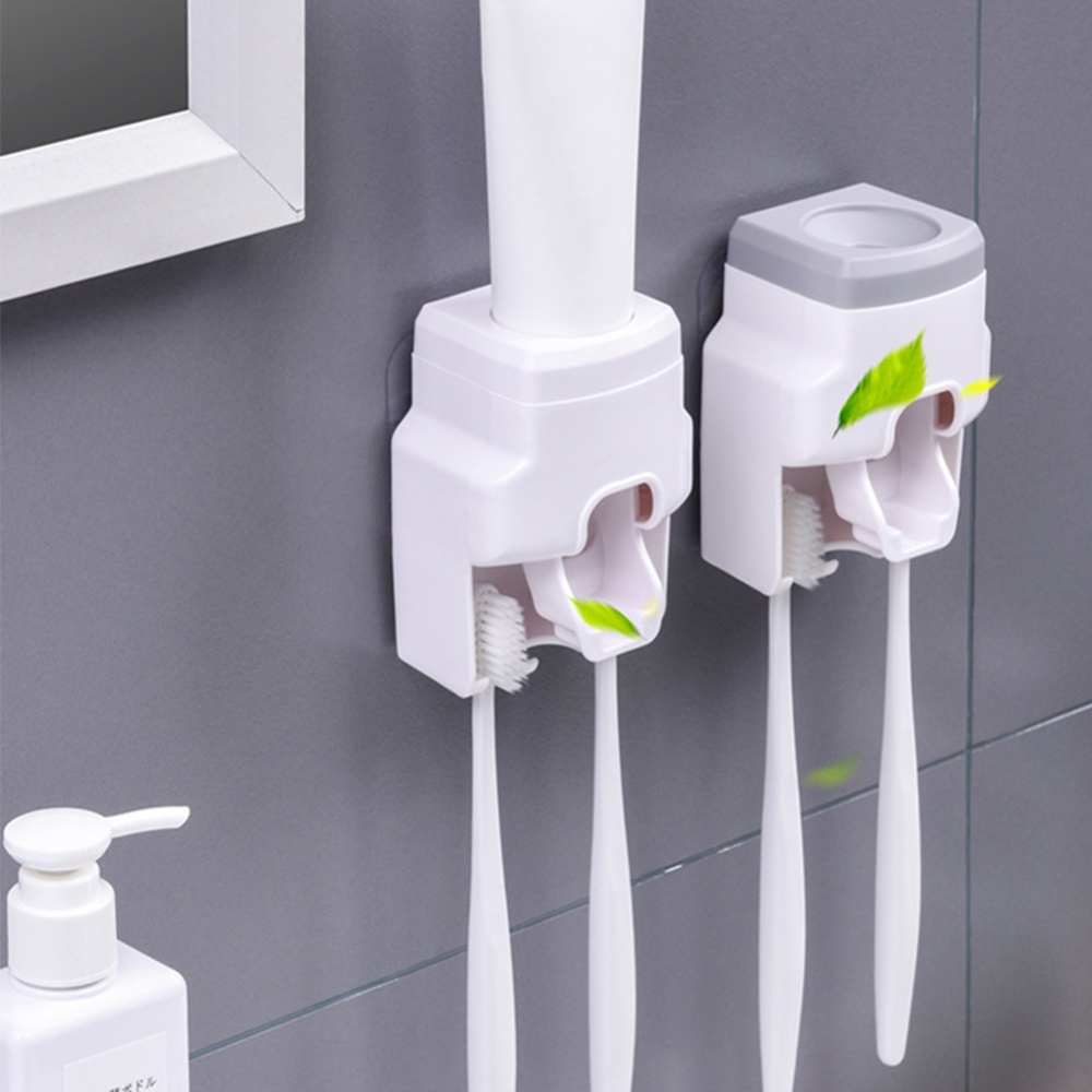 Dụng Cụ Lấy Kem Đánh Răng Tự Động Gắn Tường Tiện Dụng Giá Đỡ
