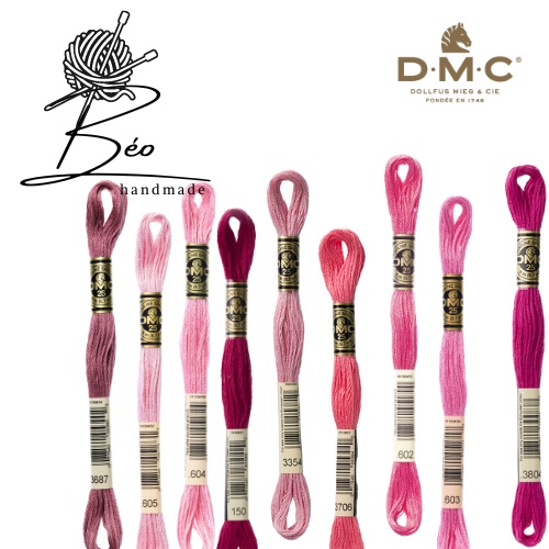 Chỉ thêu DMC chính hãng tông màu HỒNG