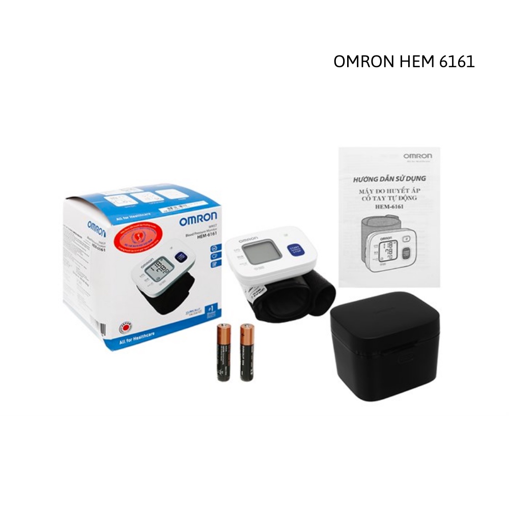 Máy đo huyết áp Omron điện tử cổ tay cao cấp HEM-6161 chính hãng - Thiết bị y tế gia đình Medifa