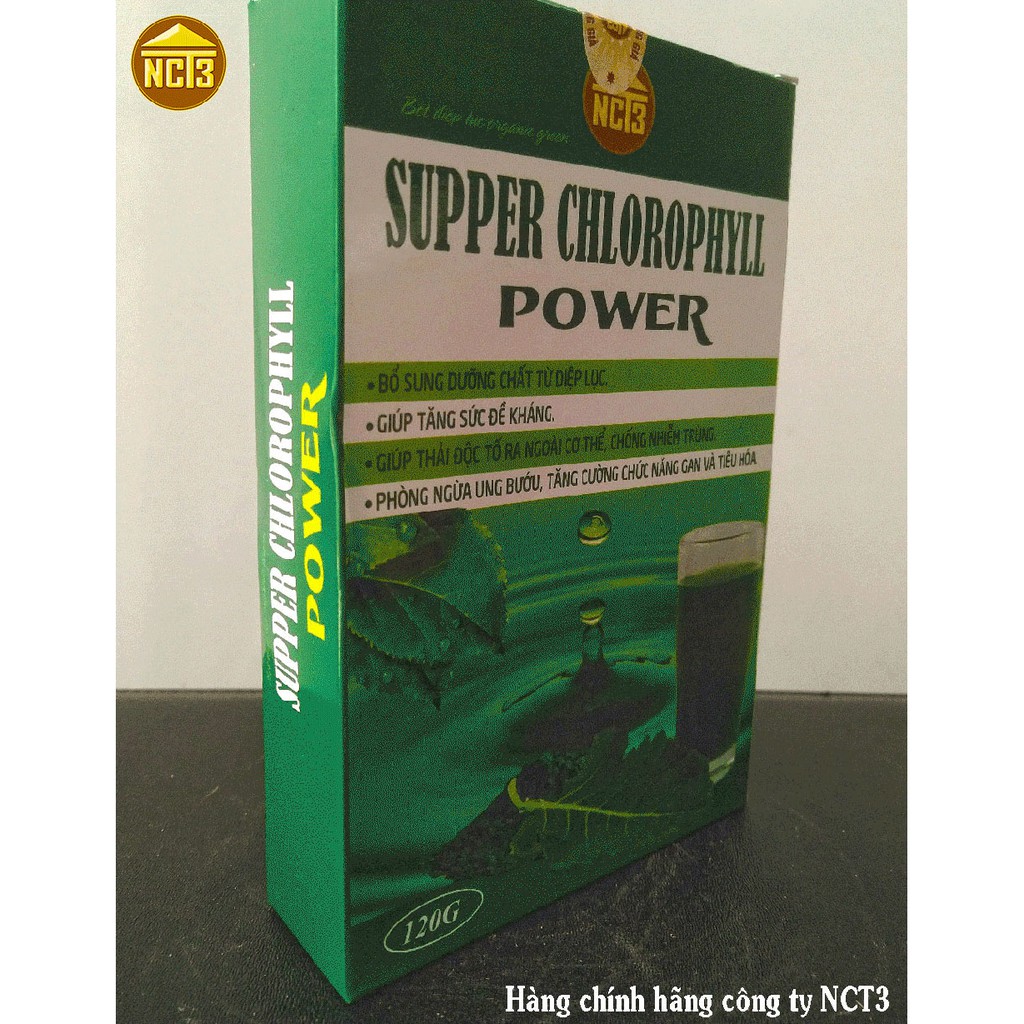 BỘT DIỆP LỤC SUPPER CHLOROPHYLL (120g), hỗ trợ làm đẹp da, bổ sung vitamin khoáng chất từ rau xanh, Hàng chính hãng NCT3