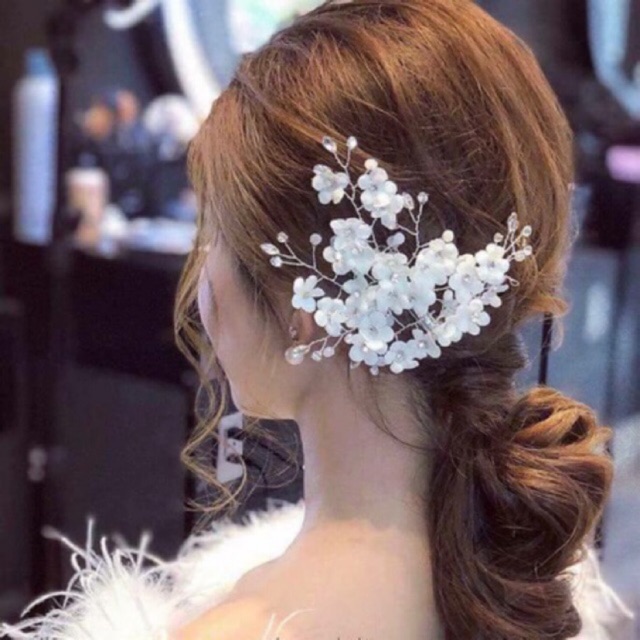 Hoa cài tóc cô dâu (mẫu cài HC052)