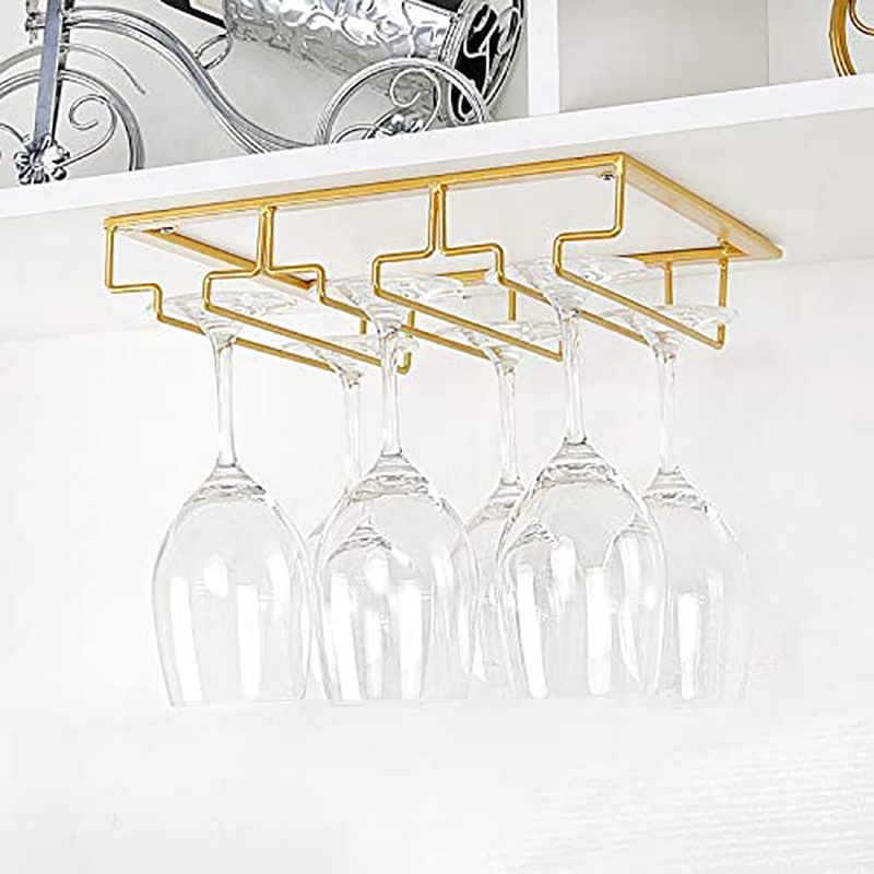 Giá Đỡ 3 Hàng Móc Treo Ly Rượu Vang Bằng Sắt Tiện Dụng