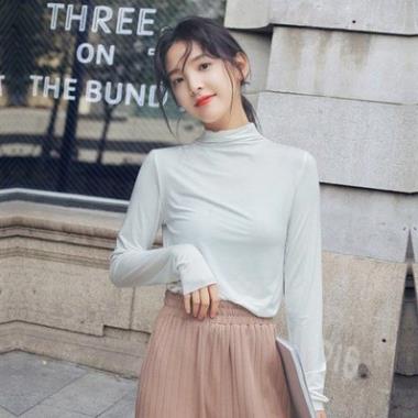Áo Giữ Nhiệt Nữ Lót Nỉ 100% Cotton 💥Hàng Đẹp💥  Áo Giữ Nhiệt cổ 3P Dày dặn Dáng ôm phong cách Hàn Quốc