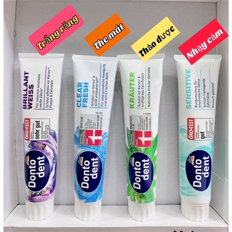 KEM ĐÁNH RĂNG DONTODENT 125ml 🇩🇪