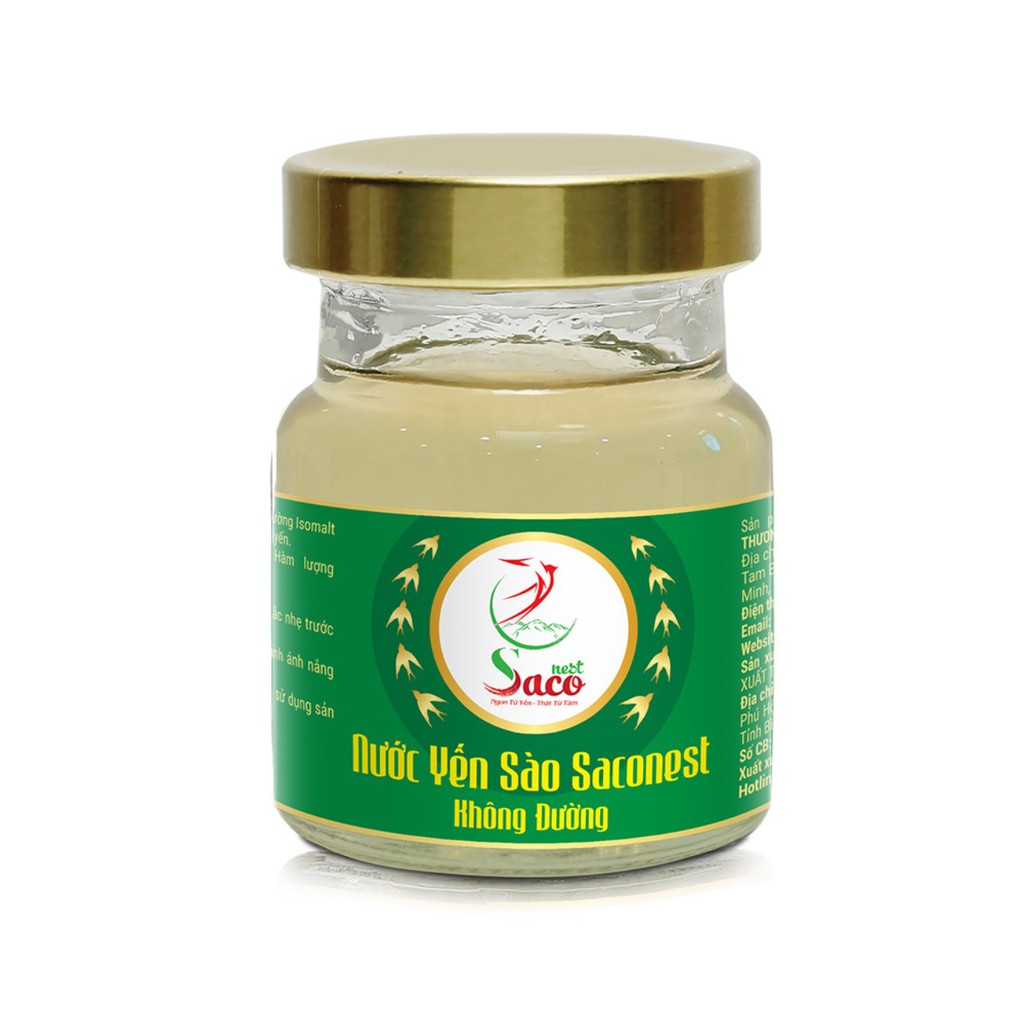 15% Từ Tổ Yến Thiên Nhiên - Nước Yến sào Cao Cấp Saconest Không Đường ( đường ăn kiêng) Lọ 70ml | BigBuy360 - bigbuy360.vn