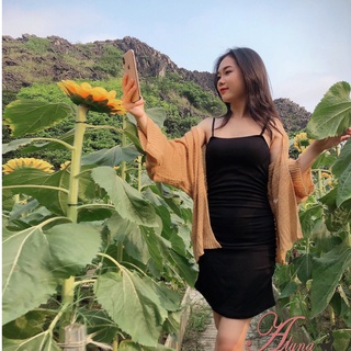 Áo Cadigan Len mỏng siêu xinh