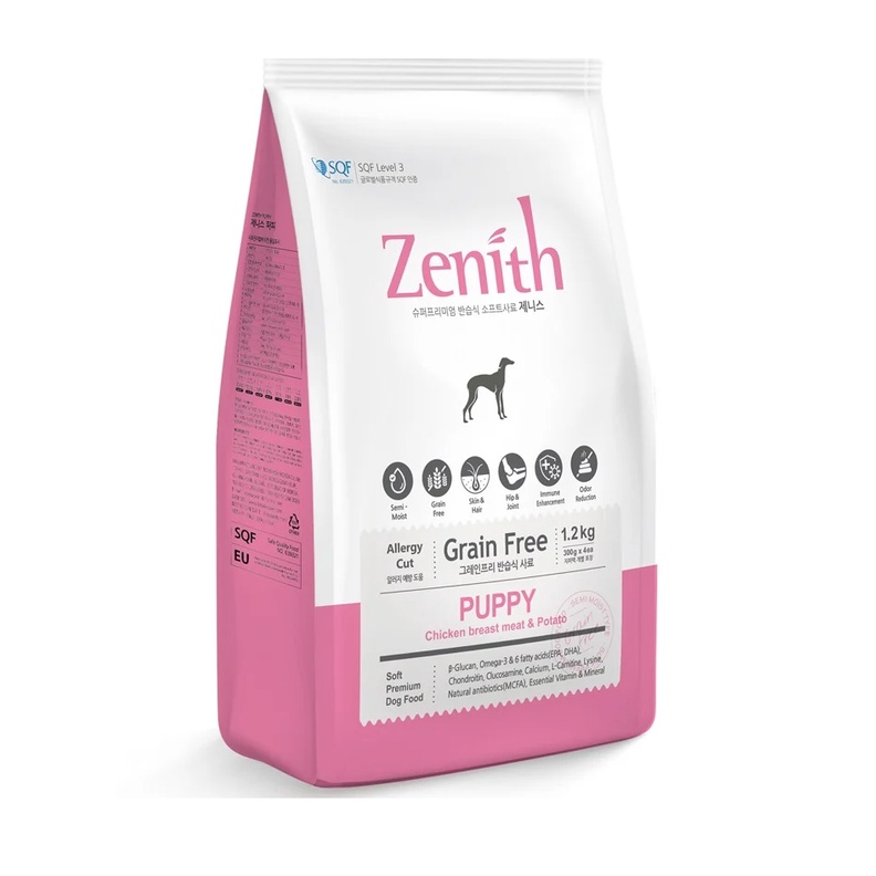 Thức Ăn Hạt Mềm Zenith Cho Chó Con vị Ức gà và khoai tây