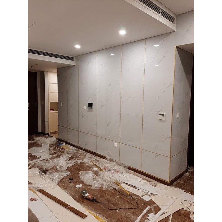 Tấm ốp tường giả đá pvc cao cấp trang trí nhà, cải tạo tường nhà sang trọng