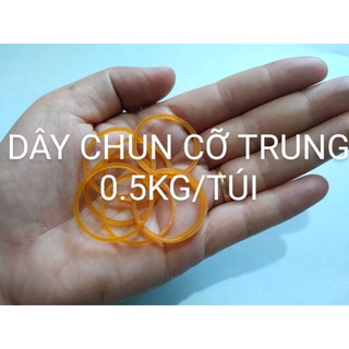 [500gr/TÚI ] Dây Chun Vòng Cỡ Trung, Dây Chun Khoanh