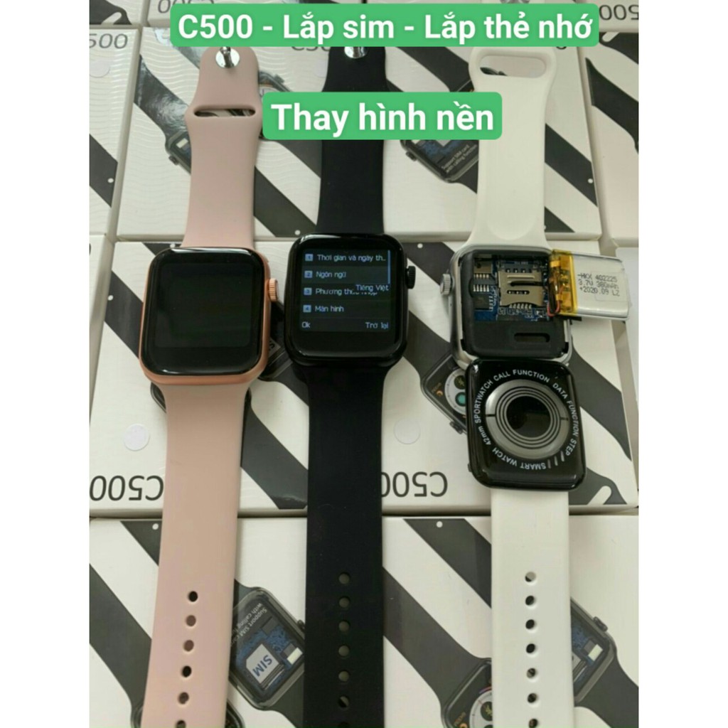 Đồng hồ thông minh Smart Watch  t500pl tặng pin  2600mah xài dc  sim