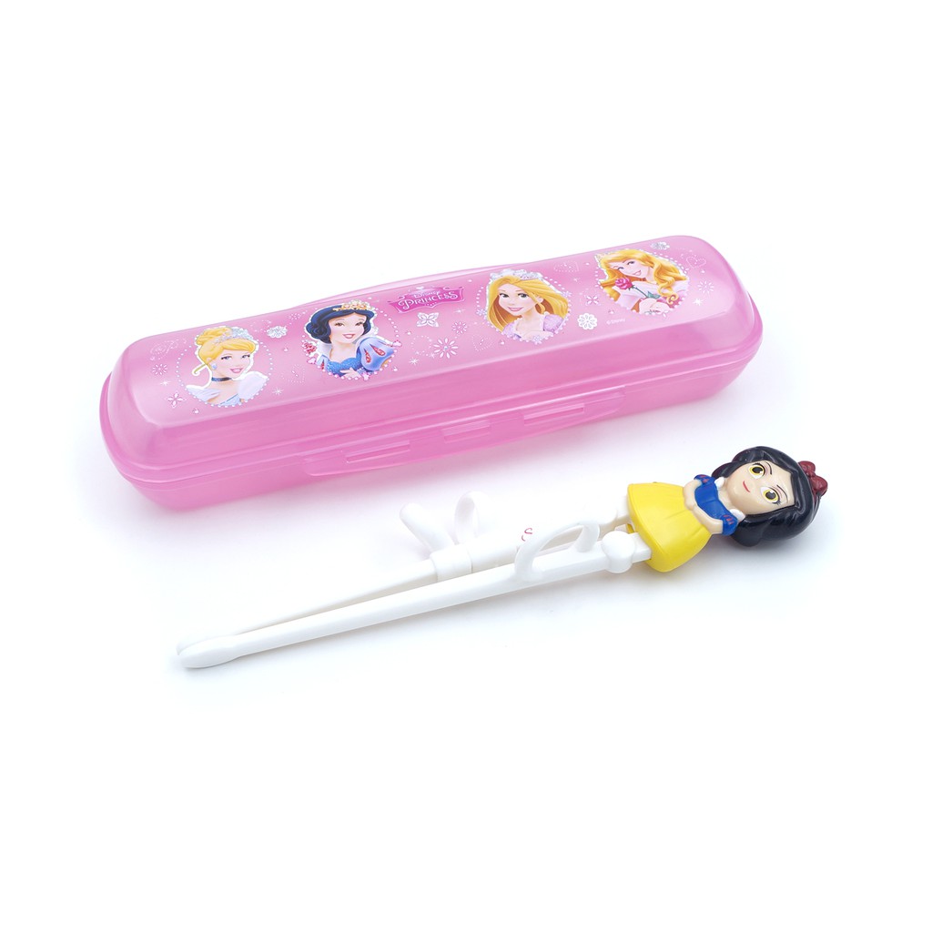 Đũa tập ăn 3D Elsa, Cars, Mickey...-Disney kèm hộp đựng cho bé
