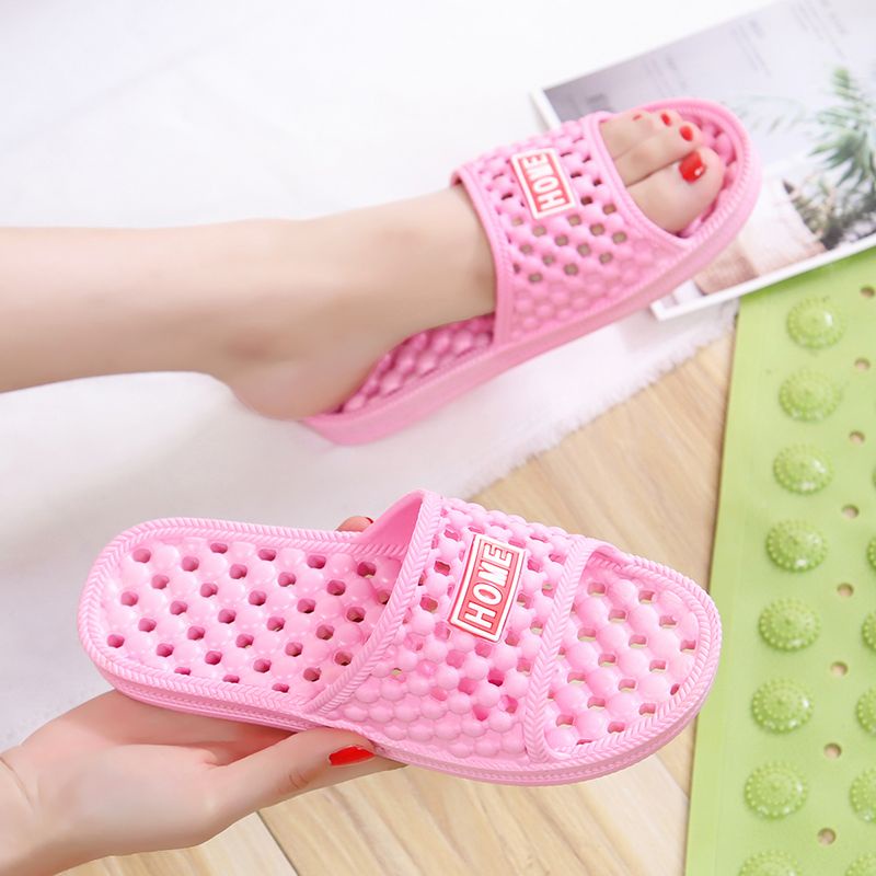 Dép GAVINBROWN họa tiết hoạt hình xinh xắn khoét lỗ mát xa chân chống trượt đi trong nhà cho nam và nữ