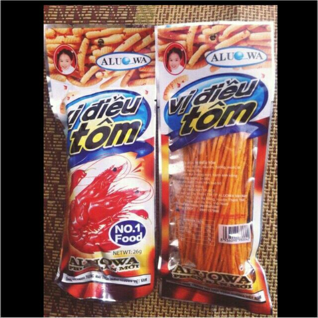 tăm điều tôm (1 bịch 50 gói)