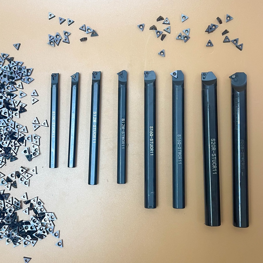 Cán dao tiện móc lỗ cnc dùng để lắp mảnh chíp tiện tam giác T11 S10K-STUCR11 S12M-STWCR11 S16Q-STUCR11 S20R-STWCR11