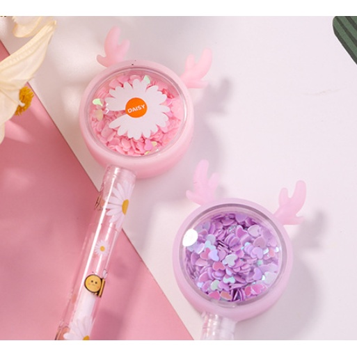 🍉Bút Mực Gel Đầu Thỏ Kim Tuyến Siêu Dễ Thương DUASHOP.