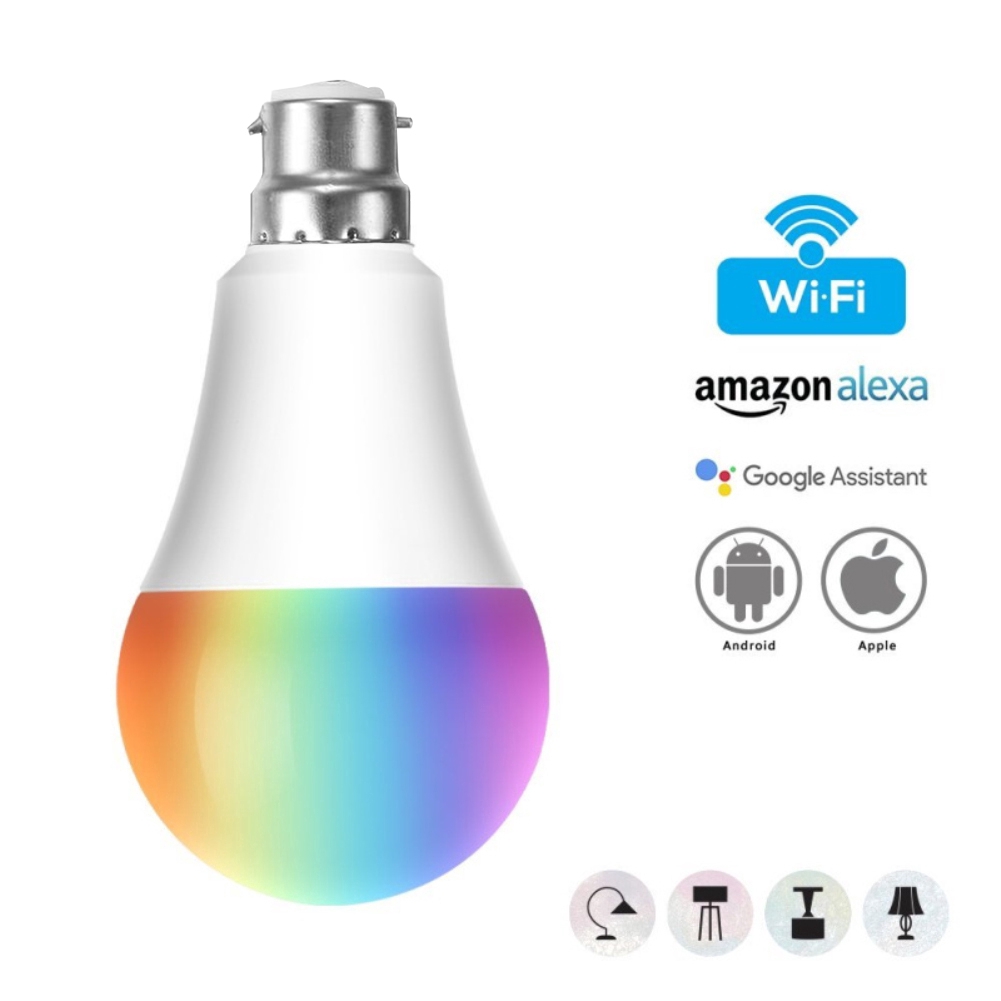 Bóng đèn LED RGB tiết kiệm điện thông minh kết nối wifi chuyên dụng