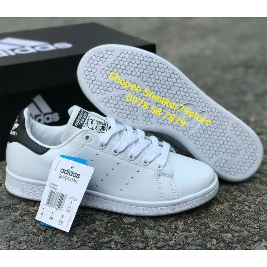 Giày Adidas Stan Smith White/Black Nam và Nữ  [Chính Hãng - FullBox] Sneaker79store