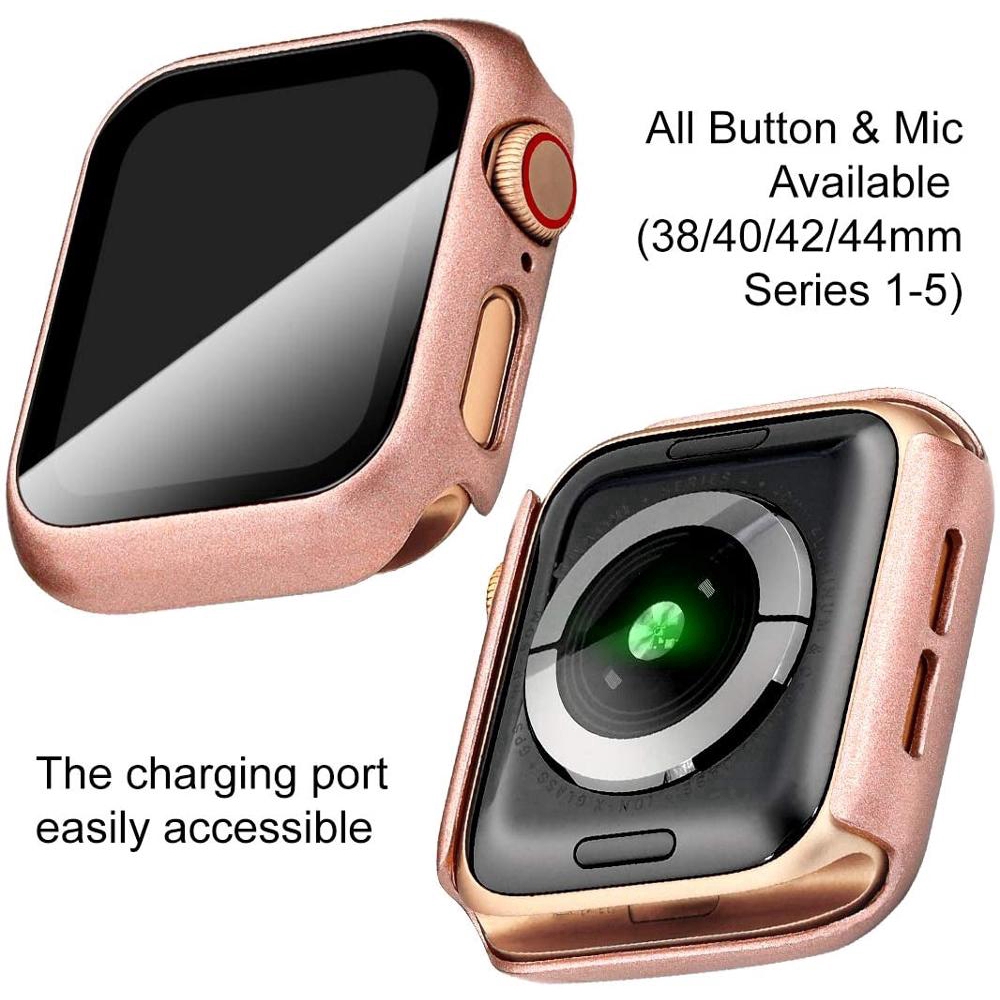 Bộ Ốp Bảo Vệ Mặt Đồng Hồ Thông Minh Apple Watch 42mm 38mm 44mm 40mm series 6 SE 5 4 3 2 1