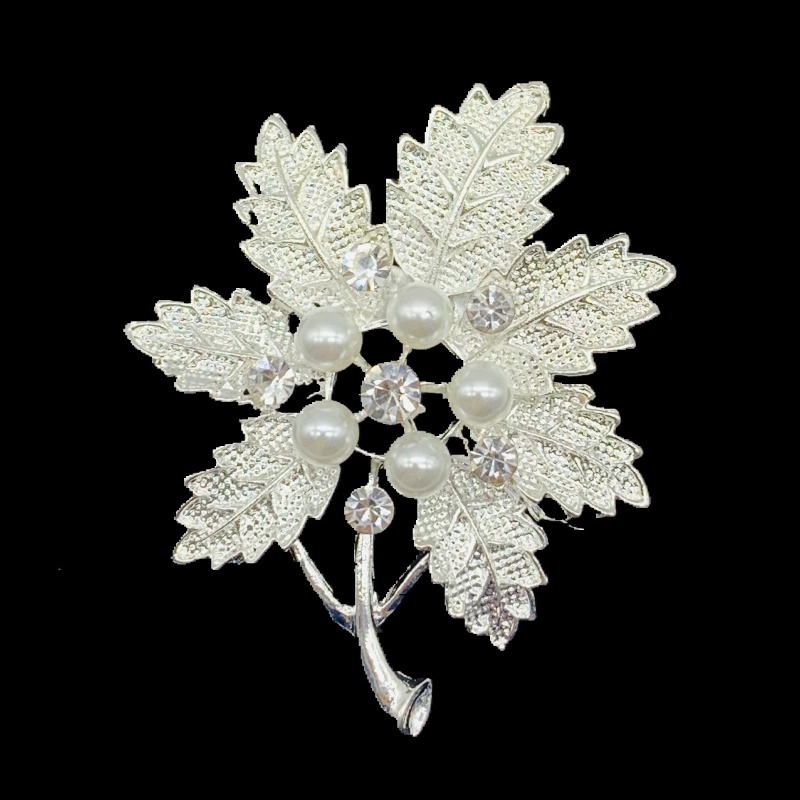 Ghim Cài Áo Hình Hoa Đính Pha Lê Thanh Lịch