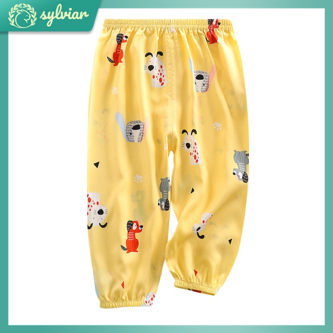 Quần Dài Cotton Siêu Mỏng Chống Muỗi Cho Bé 1-5 Tuổi