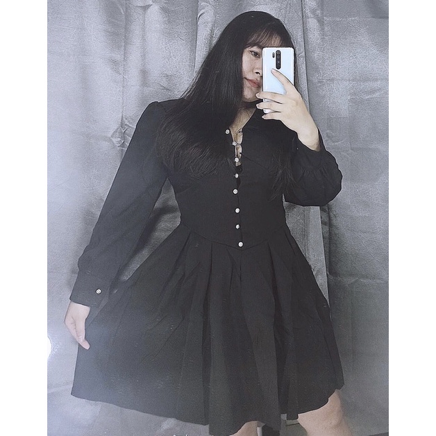 Đầm tiểu thư tay phồng bigsize 60-90kg