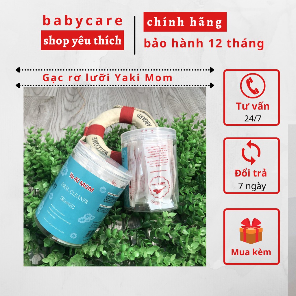 Que Gạc Rơ Lưỡi Ya-Ki Mom 1 Hộp 30 Cái Cho Bé Sơ Sinh Đến Hơn 1 Tuổi