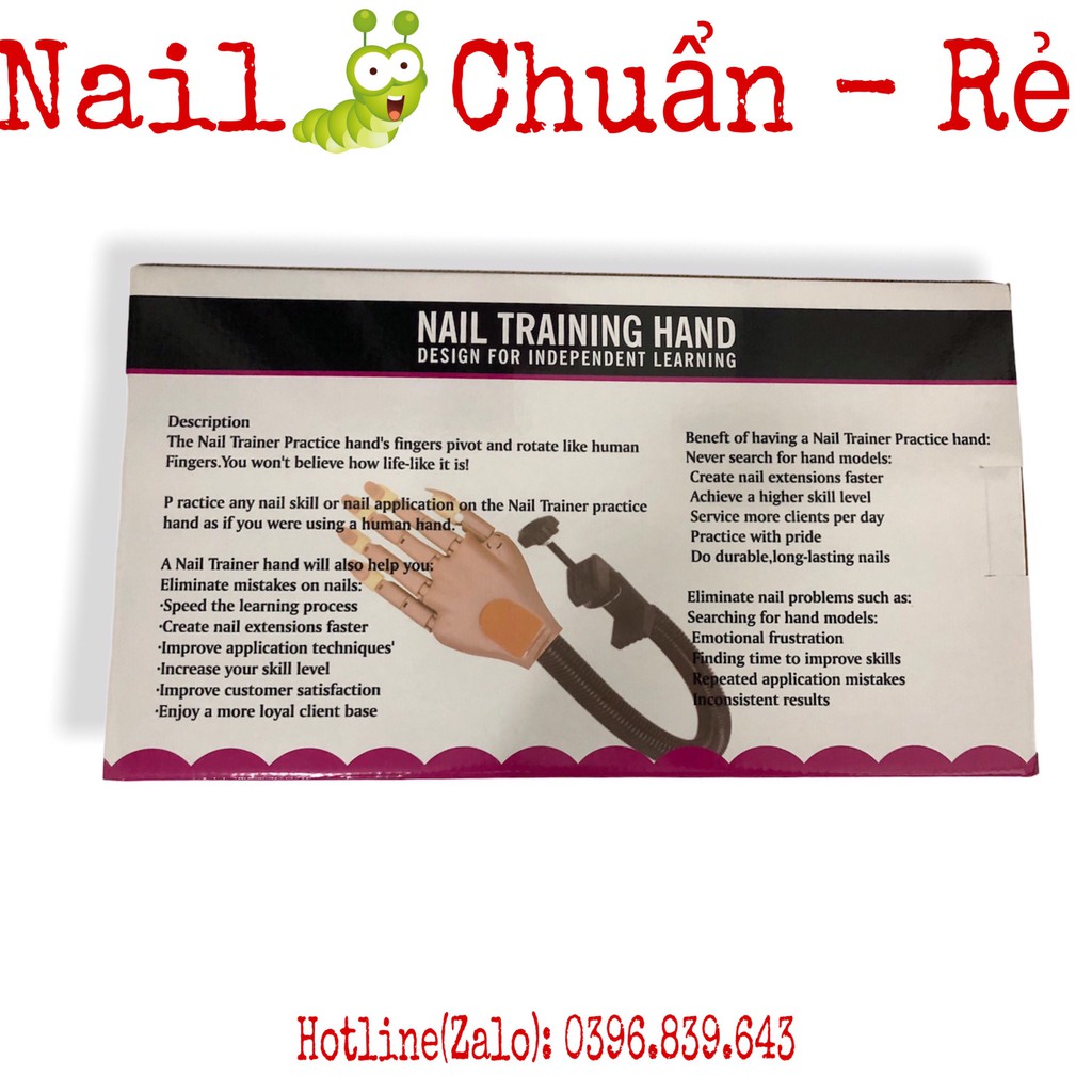 BÀN TAY GIẢ HỌC NAIL CÓ KHỚP