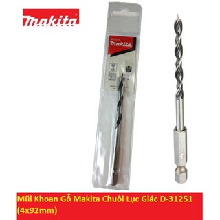 Mũi khoan gỗ makita chuôi lục giác d-31251