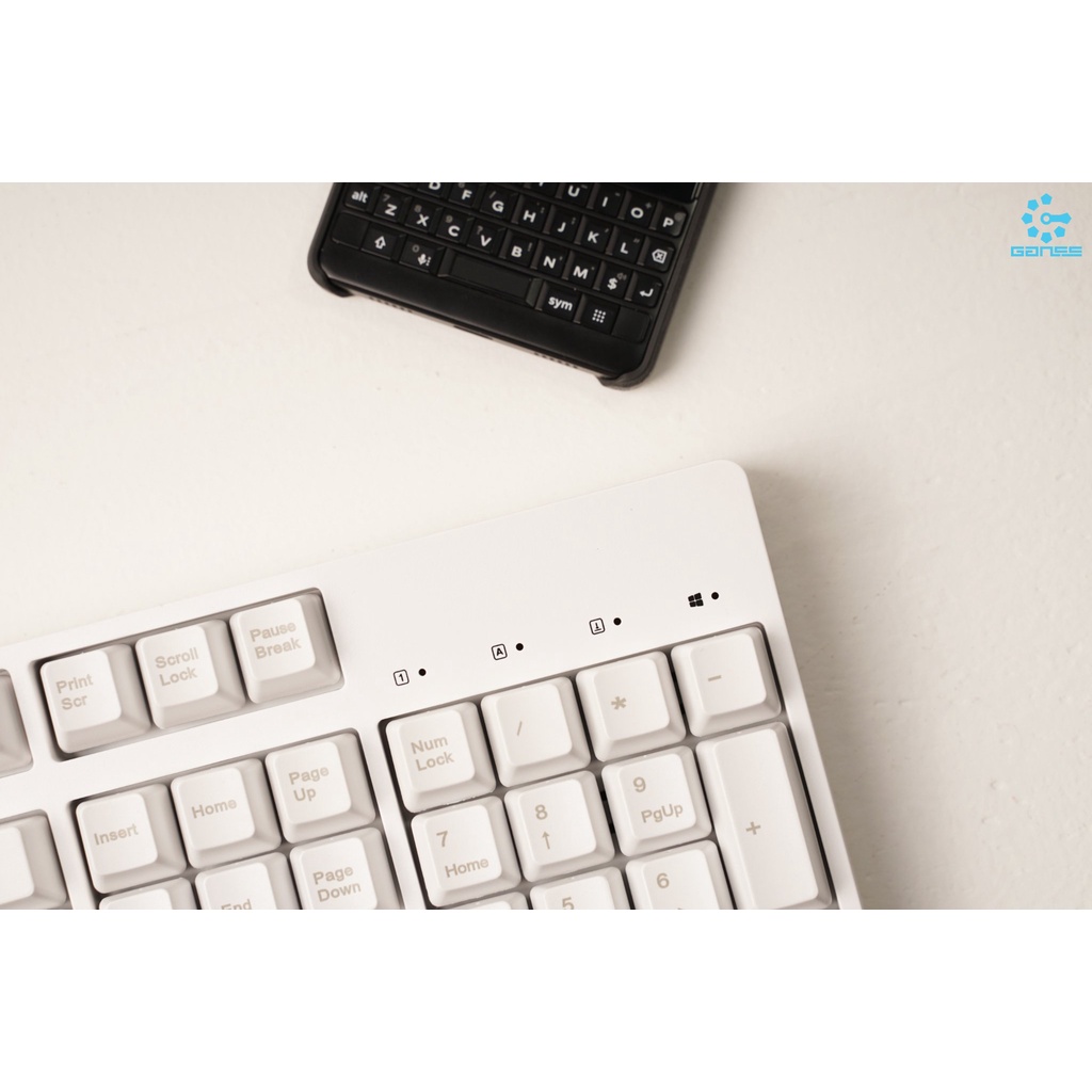 Bàn Phím Cơ Gans GS104-C WHITE Cherry Switch Chính Hãng