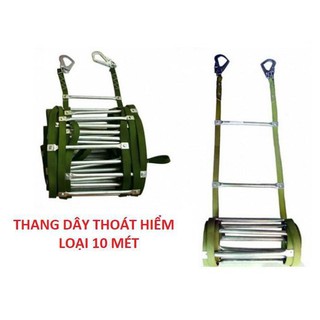 Thang dây thoát hiểm 2 móc sắt - loại 10 mét bhld 365