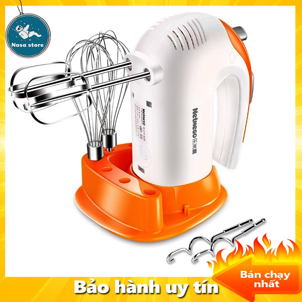 [Mã ELHA22 giảm 5% đơn 300K] Máy đánh trứng Netmego N38D công suất 300W, Thiết kế nhỏ gọn, Vận hành êm ái, đa chức năng