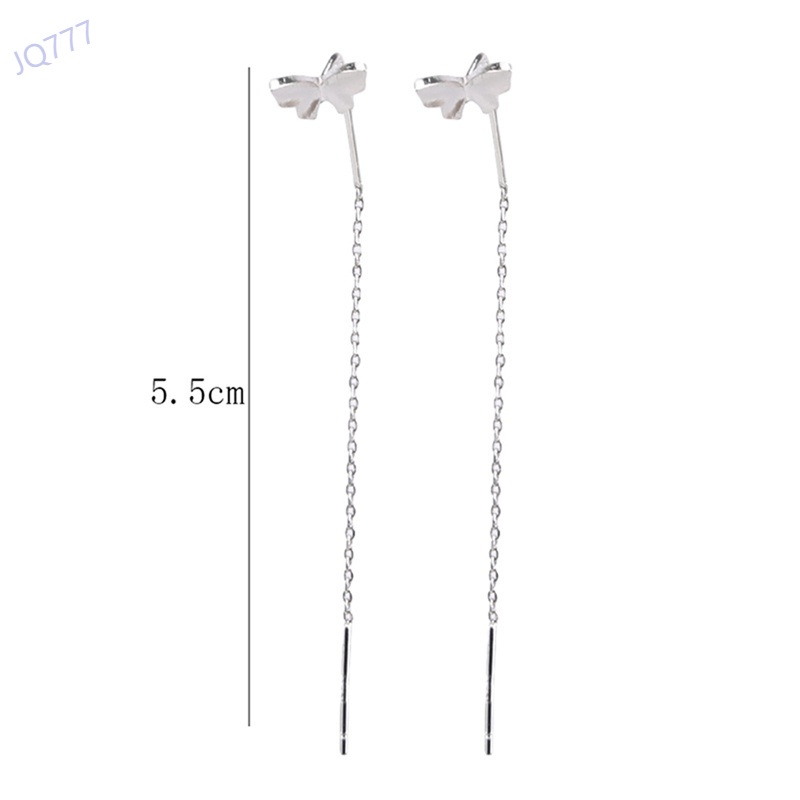 Khuyên Tai Dáng Dài Hình Bướm Thời Trang Lãng Mạn