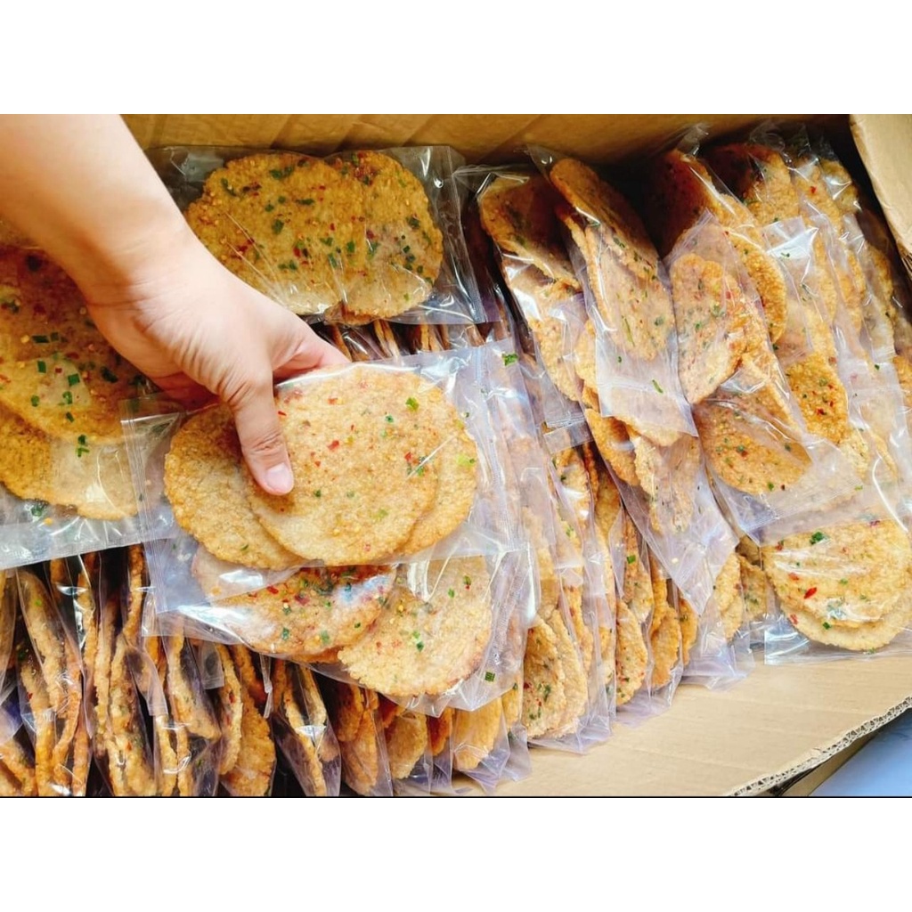 Cơm cháy mắm hành 1 bịch 3 miếng đặc sản Sài Gòn Trùm ăn vặt ANAN