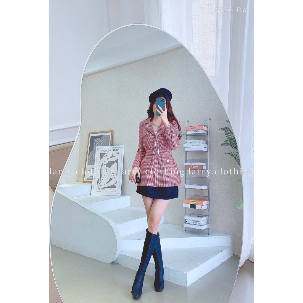 Áo Khoác Dạ A386 Thiết Kế Có Đai Kèm Form Dáng Siêu Sang by Larry Clothing