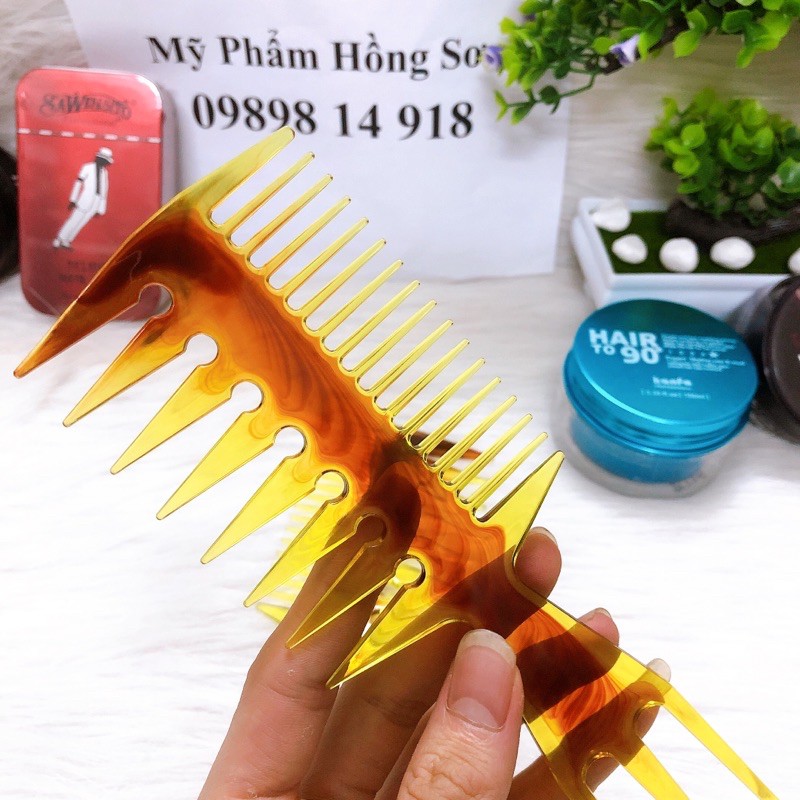 Lược xương cá tạo kiểu tóc nam , lược răng thưa xương cá tạo kiểu Texture - Trifica Comb Chính Hãng