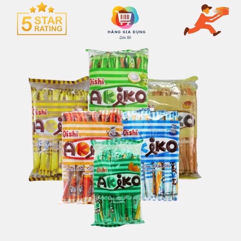 1 Bịch Bánh que ống có nhân Oishi Akiko