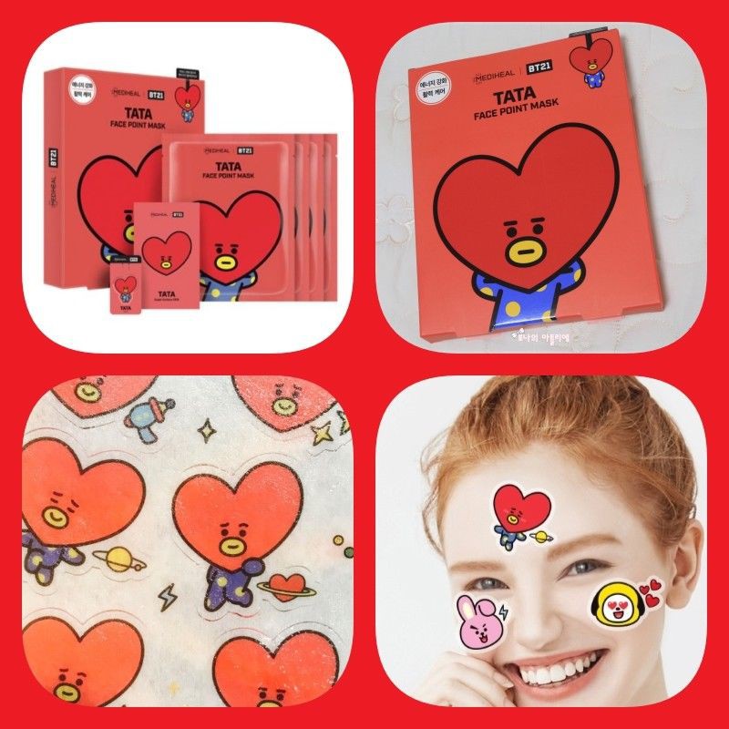 |Sẵn + Order| Set mặt nạ Mediheal x BT21 Face Point Mask