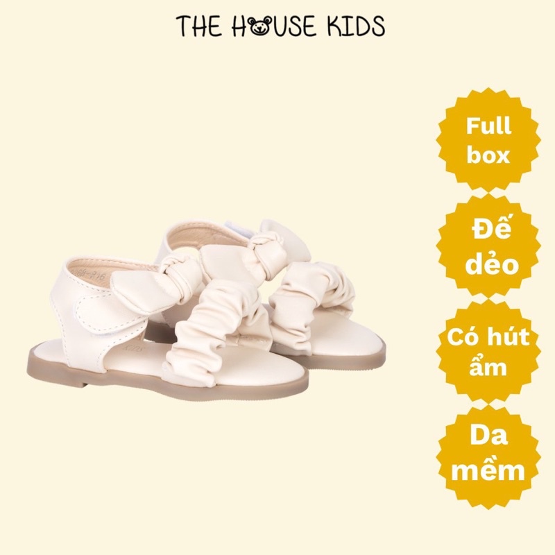 Sandal Cho Bé Gái Sandal Trẻ Em Cao Cấp THE HOUSE KIDS Nơ Nhúm