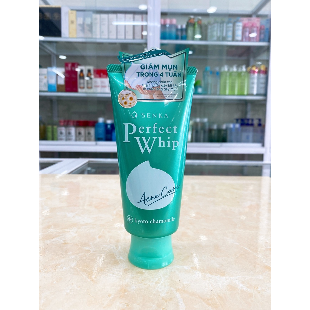 Sữa Rửa Mặt Da Mụn Senka Perfect Whip Acne Care 100g Mẫu Mới