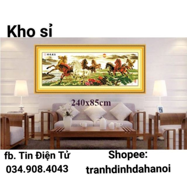 Tranh thêu mã đáo thành công z430 240x85cm