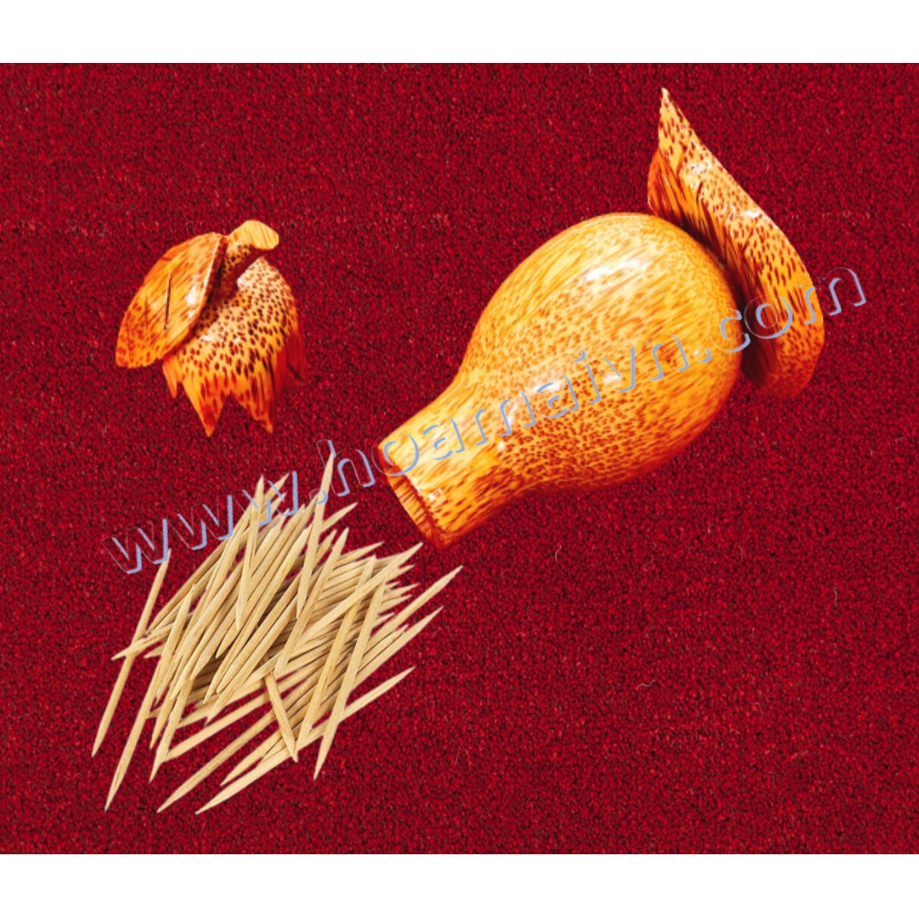 Hủ tăm trái cà gỗ dừa OHI@MA