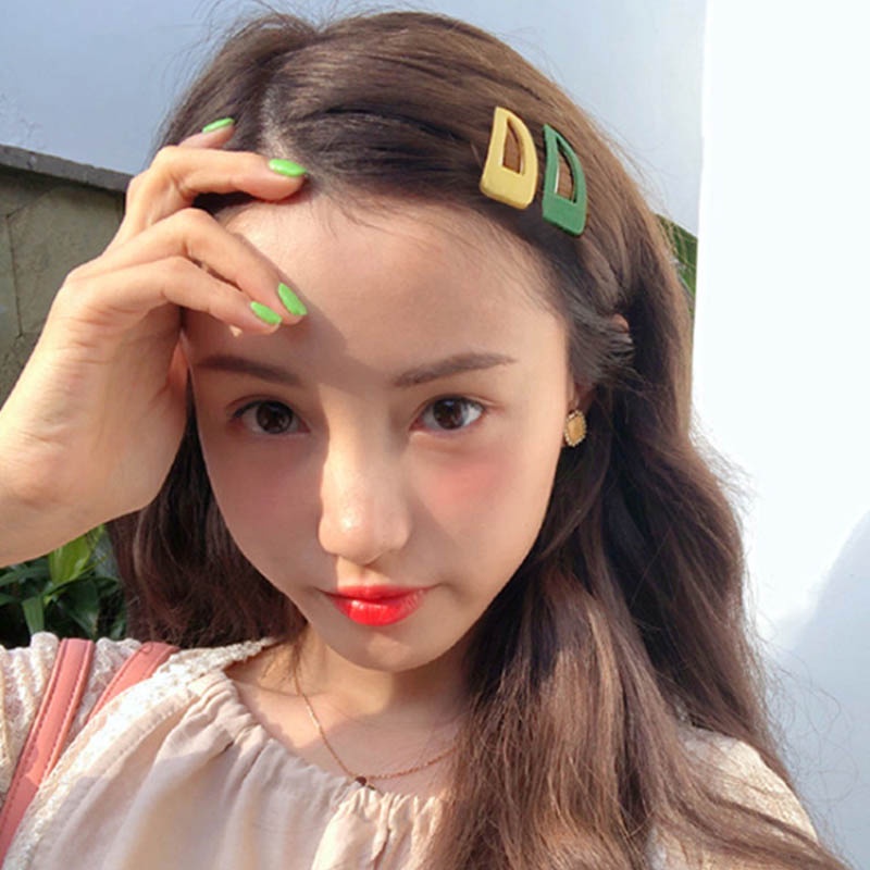 Kẹp Tóc Kiểu Hàn Quốc Màu Sắc Kẹo Ngọt Xinh Xắn