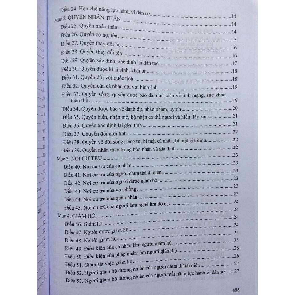 Sách - So sánh Bộ luật Dân sự 2005 - 2015 và các văn bản pháp luật dân sự, hôn nhân và gia đình mới nhất