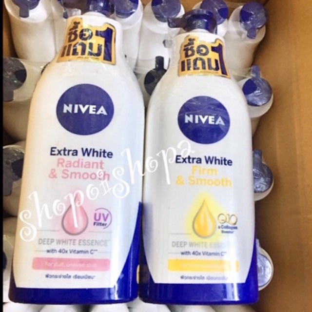 🌸Sữa dưỡng thể NIVEA EXTRA WHITE 600mL Ngày và Đêm