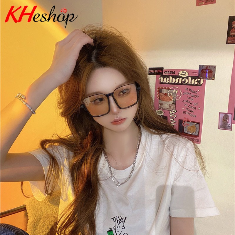Kính râm Nam Nữ BẢN LỚN thời trang chống ánh sáng xanh, gọng mỏng phong cách Châu Âu Hoa Kì mã Y2088