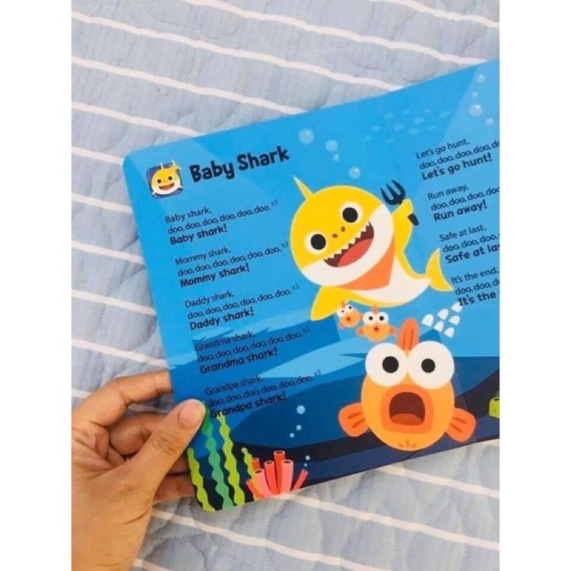Sách âm thanh Baby Shark hàng nhập khẩu chính hãng Hàn Quốc cho bét từ 0 tuổi
