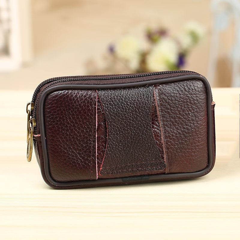 Túi da bò đựng điện thoại đeo hông 4.0-7.2 Inch cho nam NSGSB3 | BigBuy360 - bigbuy360.vn