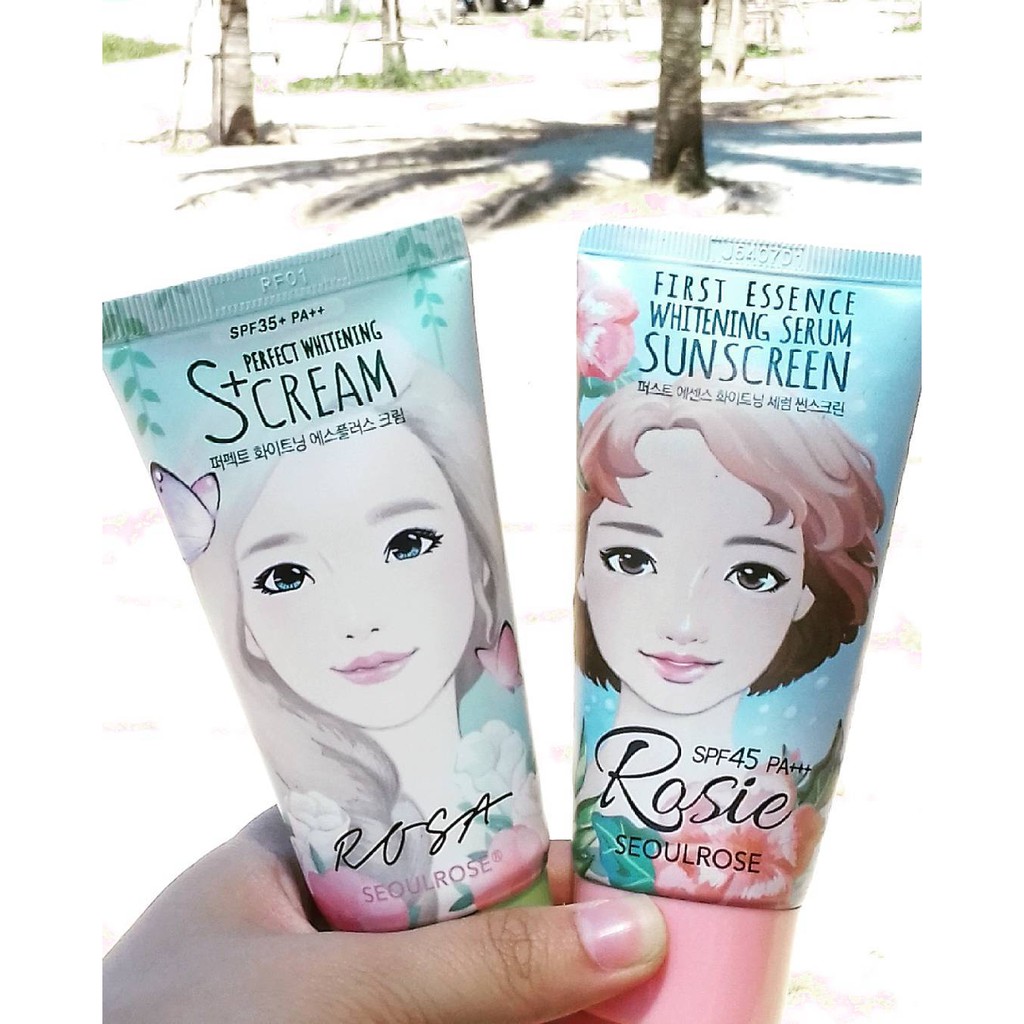 KEM CHỐNG NẮNG ROSIE FIRST ESSENCE WHITENING SPF45